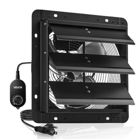 VEVOR 12-inch shutter exhaust fan wall mount delivers rapid airflow for sheds