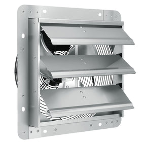 VEVOR 12in shutter exhaust fan front view for durable ventilation in garages.