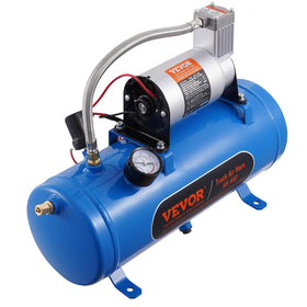 VEVOR 12V air compressor with tank kit for quick inflation on the go.
