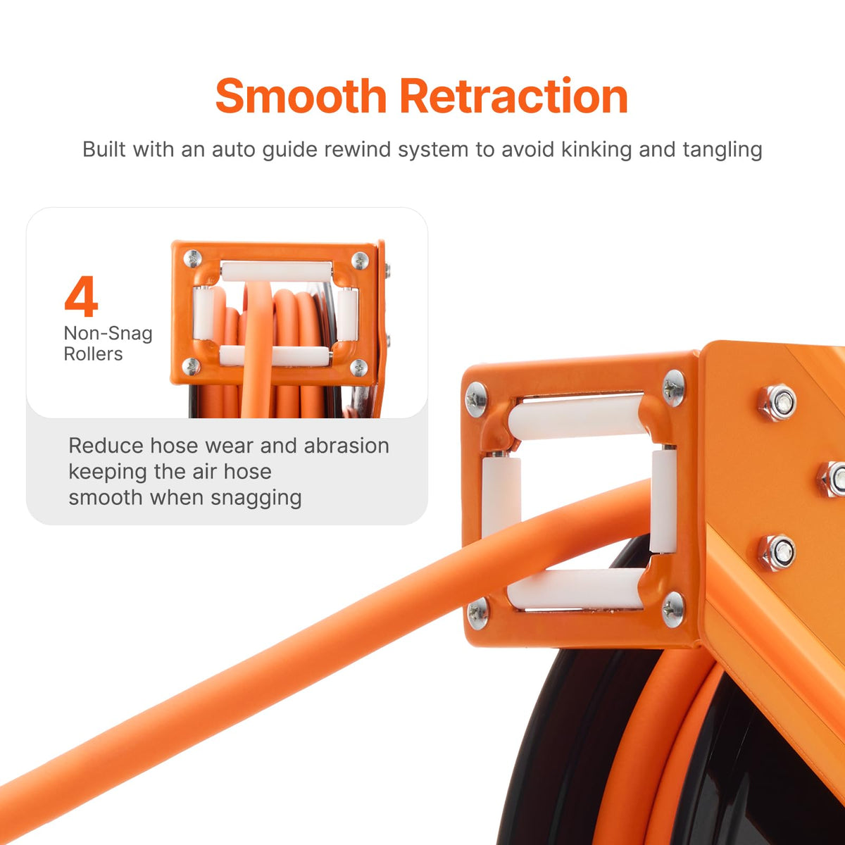 VEVOR 180-degree swivel bracket allows flexible, multi-directional positioning.
