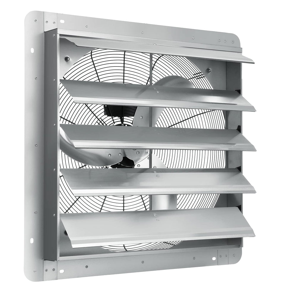 VEVOR 24-inch exhaust fan front view showing high airflow for busy spaces.