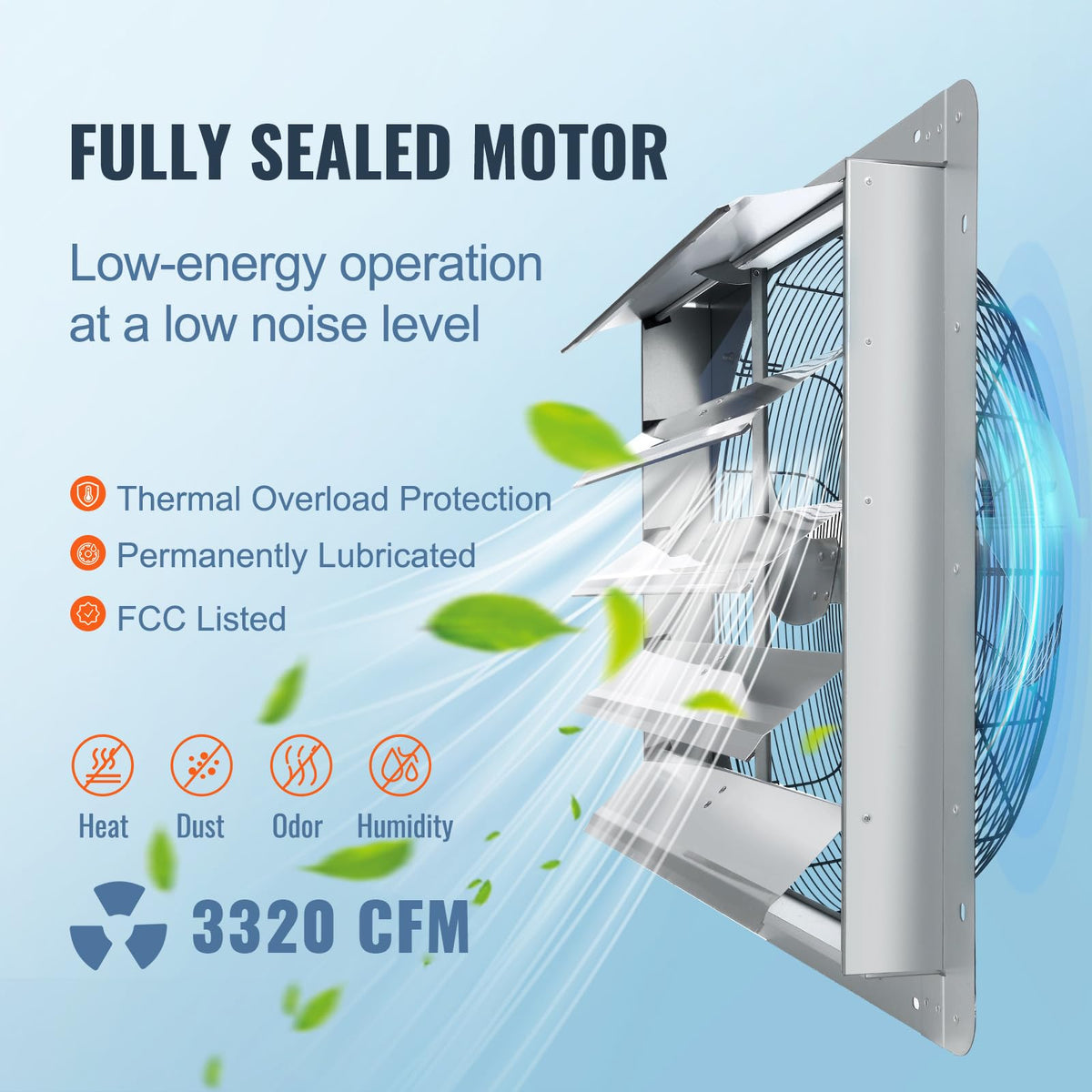 VEVOR 24-inch wall-mount installation view demonstrates easy mounting process.
