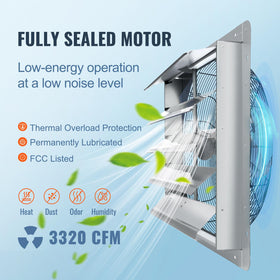 VEVOR 24-inch wall-mount installation view demonstrates easy mounting process.