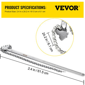 VEVOR heat-treated steel body resists wear during heavy use