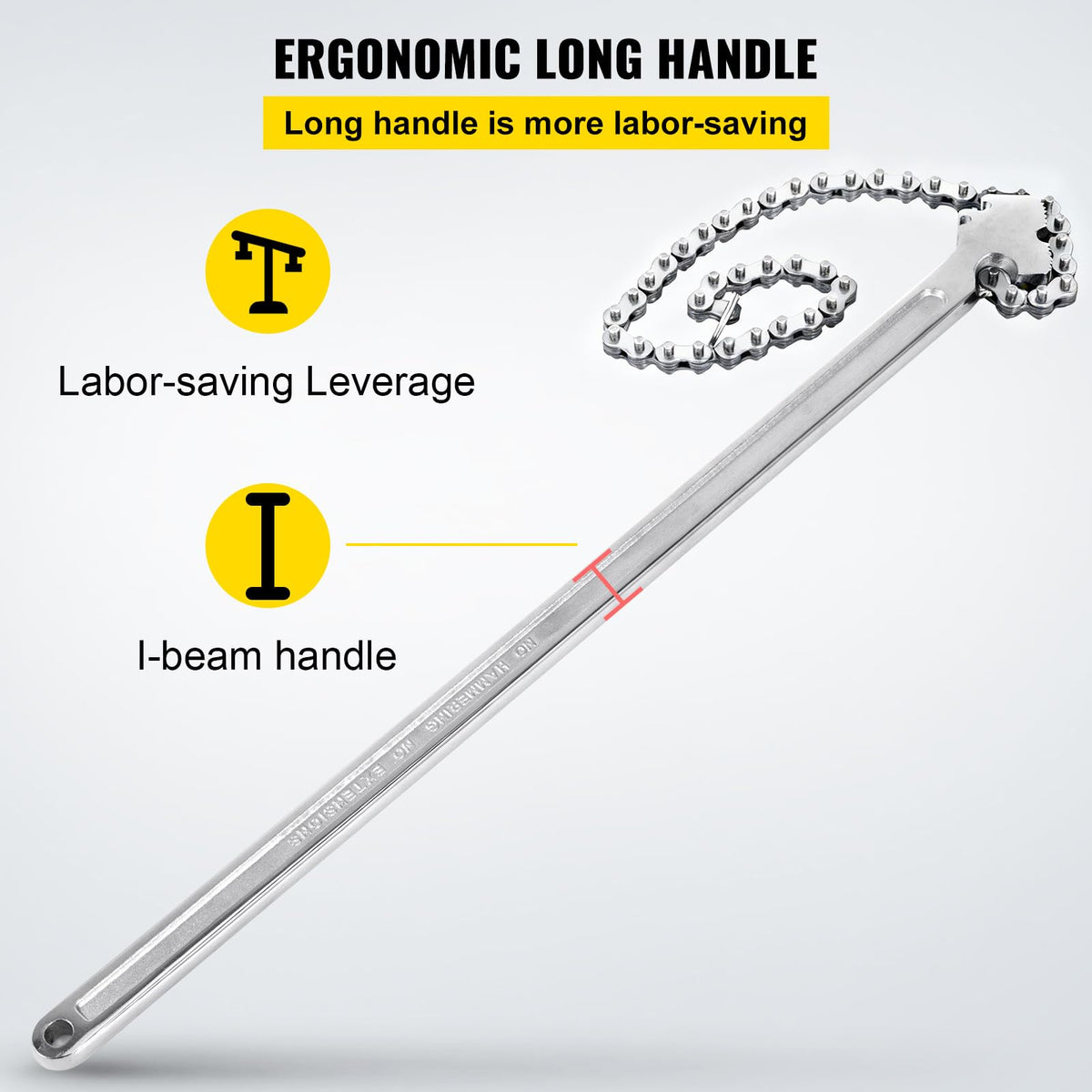 VEVOR I-beam handle distributes weight to reduce fatigue
