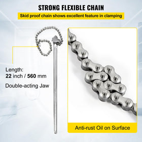 VEVOR rust-proof chain prevents slipping during use