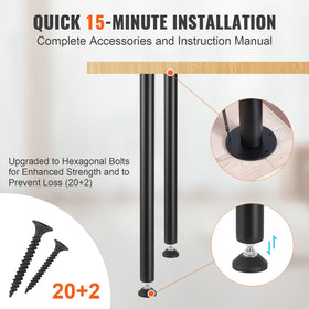 VEVOR installation process showing quick setup on tabletops
