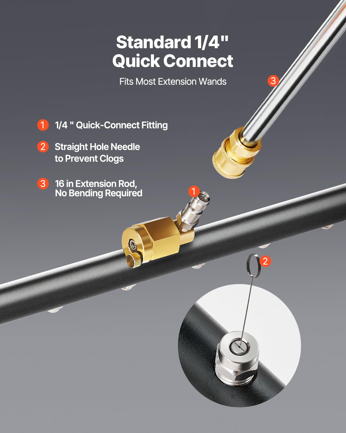 4000 psi high-pressure washer handles tough grime on concrete.