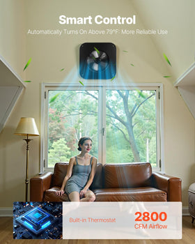 VEVOR 42W solar attic fan delivers up to 2800 CFM airflow.