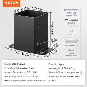 VEVOR dovetail screws kit included with brackets for assembly