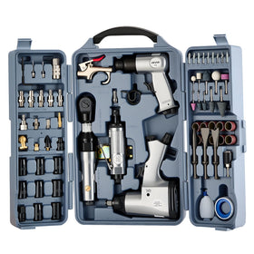 VEVOR 71-piece pro air tool kit case keeps tools organized for quick job site setup