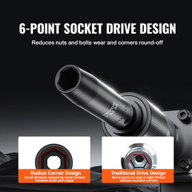 VEVOR 72-teeth ratchet wrench demonstrates precise high-torque operation.
