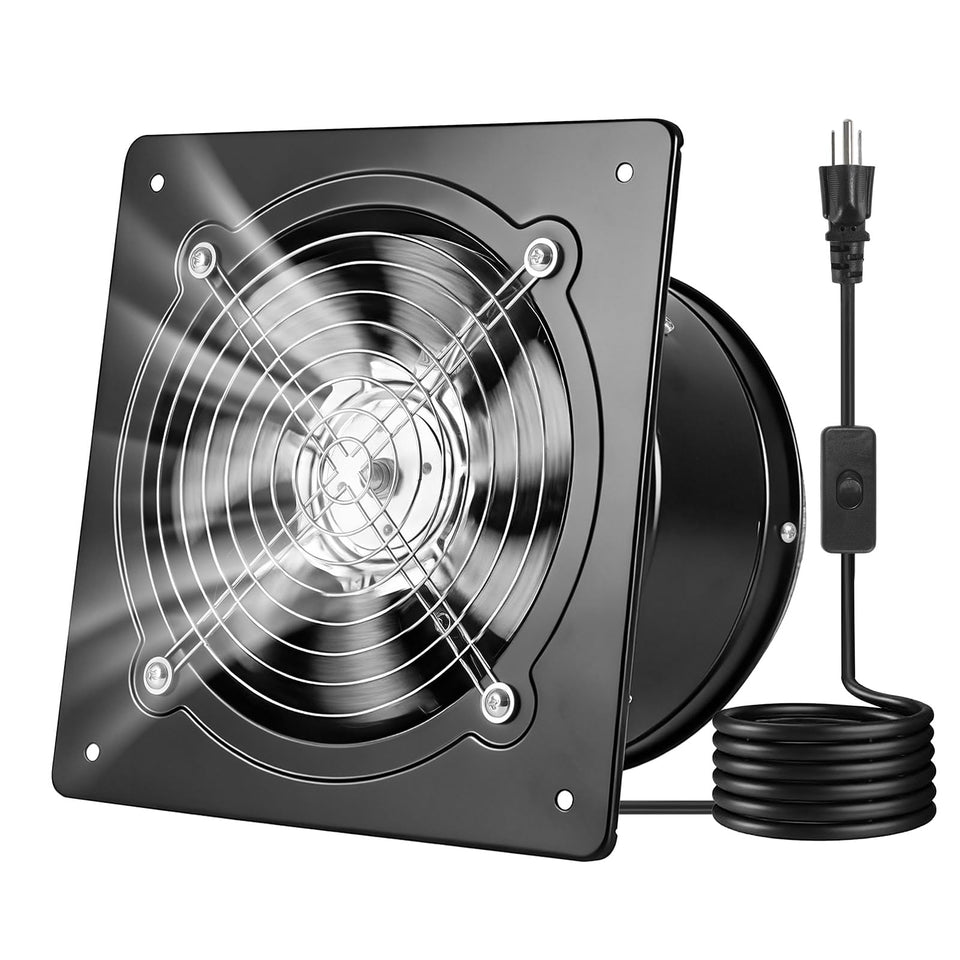 VEVOR 8-inch wall-mounted exhaust fan delivers strong airflow for rapid space refresh