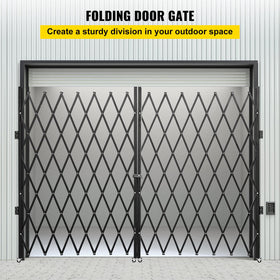VEVOR accordion security gate expanded to 150in for versatile doorway coverage.