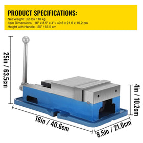 VEVOR ACCU Lock Down Vise bench clamp stabilizes workpieces.