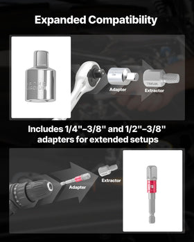 VEVOR laser-etched size markings help you pick the right extractor quickly.
