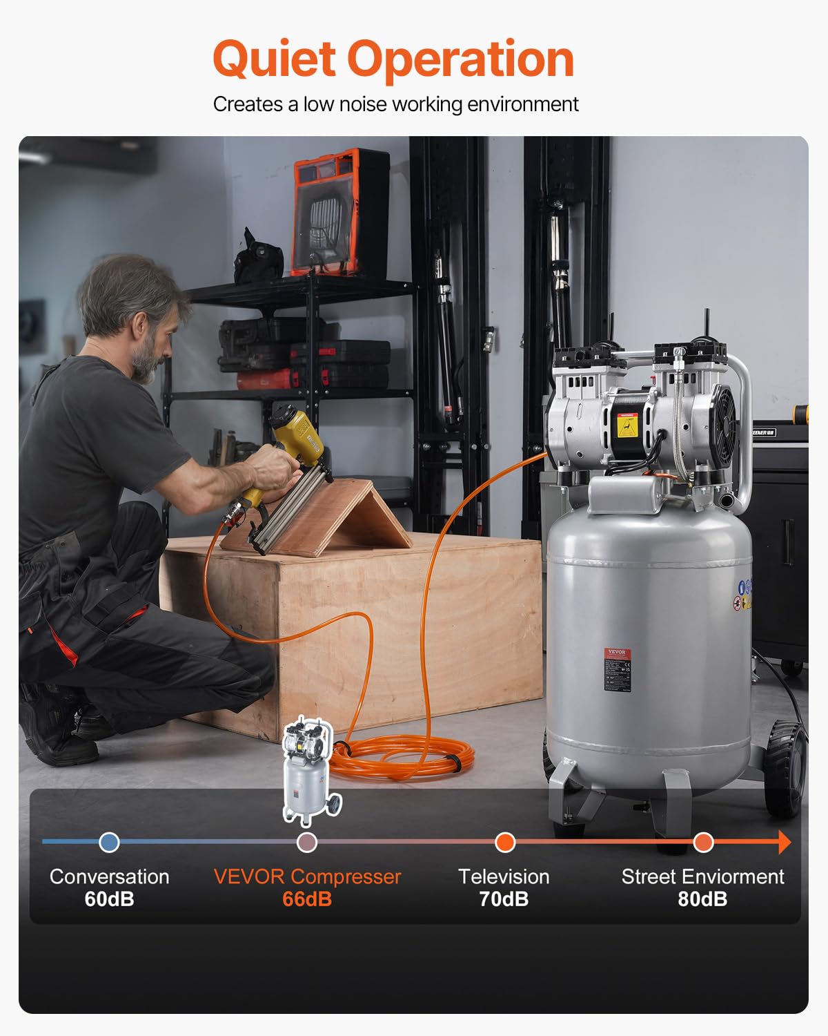 VEVOR air filter assembly close-up helps clean air for better tool performance.