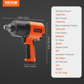 VEVOR high alloy steel construction withstands torque fluctuations reliably.