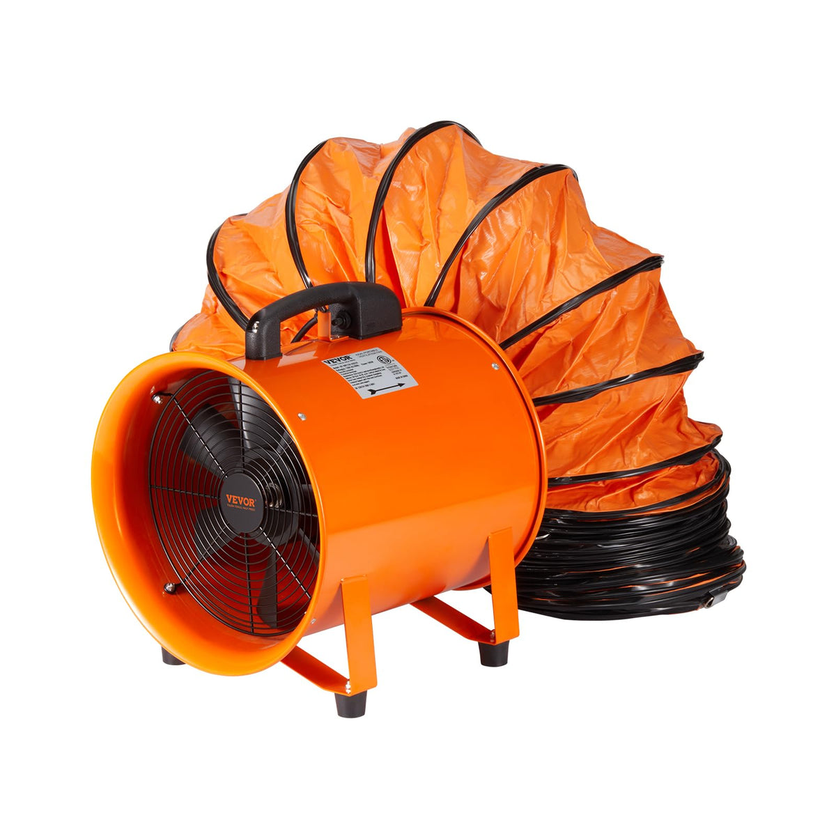 VEVOR air mover 10-inch front view for fast smoke and odor removal.