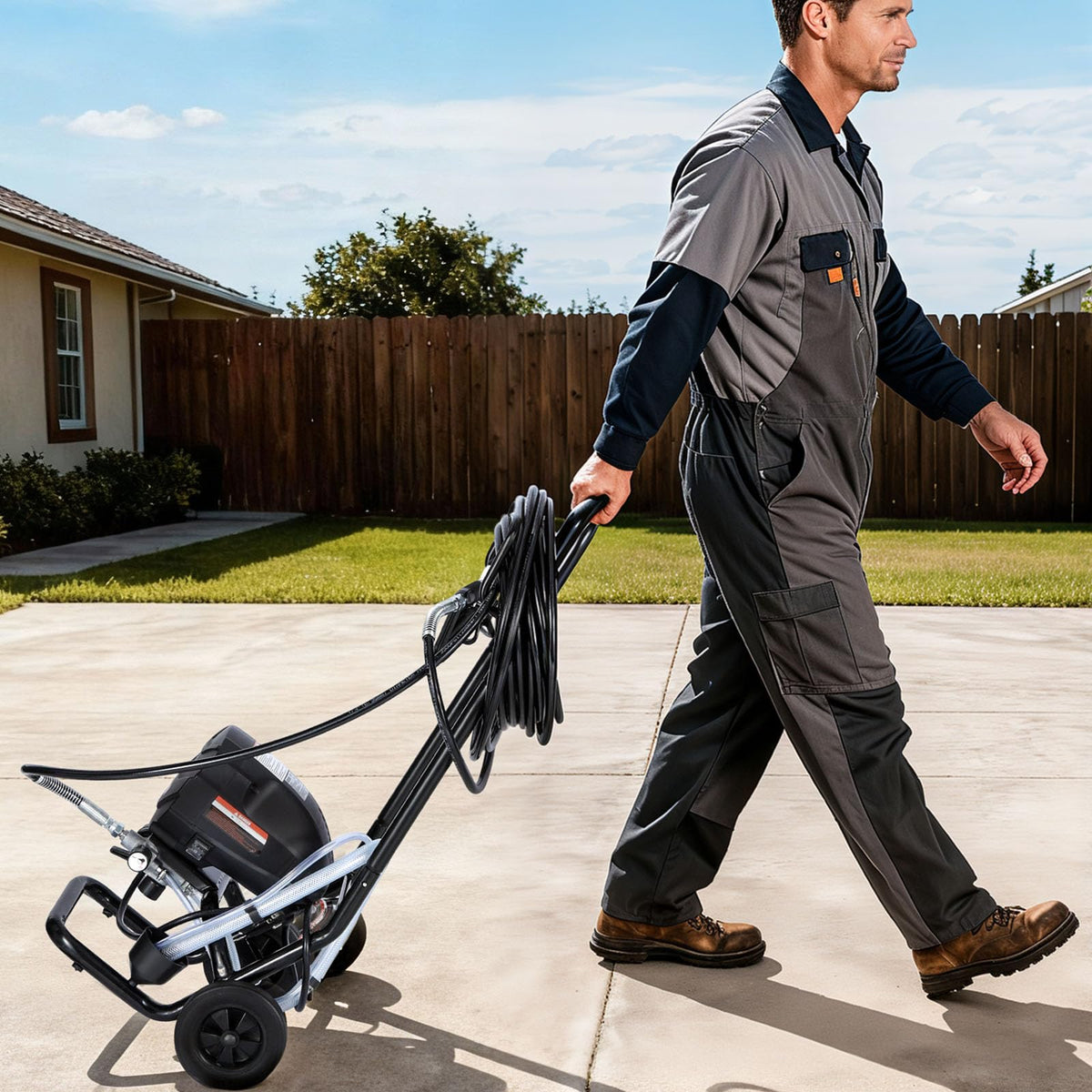 VEVOR suction tube draws paint from 1–5 gallon buckets