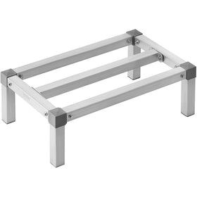 VEVOR aluminum Dunnage Rack 24x14 top view showing elevated storage and stability