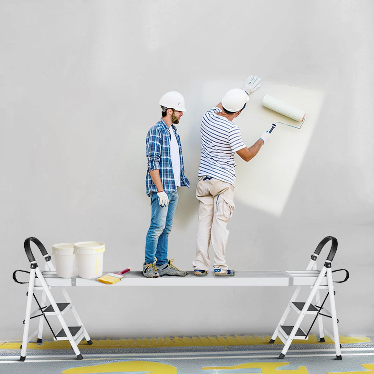 VEVOR suitable for indoor and outdoor scaffold tasks like painting and drywall.