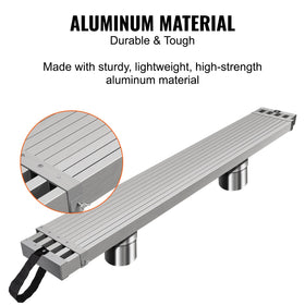 VEVOR nylon sticky straps secure the plank on ladders for added security.