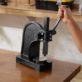 VEVOR Arbor Press AP-1-Ton dimension-specs highlights compact desktop footprint.