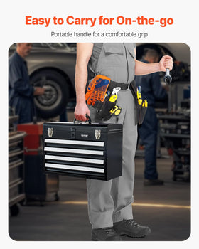 VEVOR auto-locking latch secures the lid to prevent spills