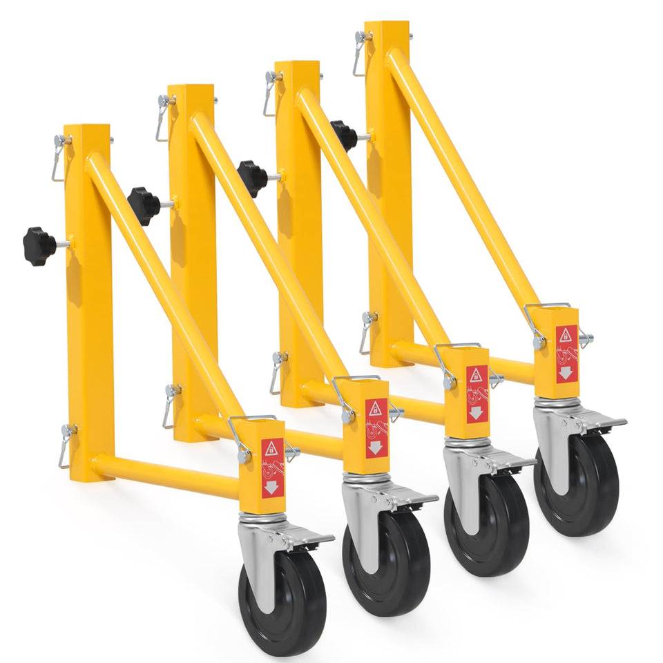VEVOR Baker-style scaffold outriggers four-pack for smooth site movement.