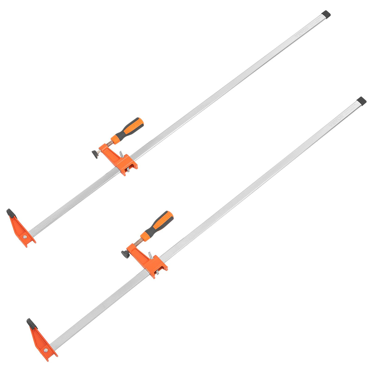 VEVOR bar clamps with a 36-inch opening for precise woodworking joints.