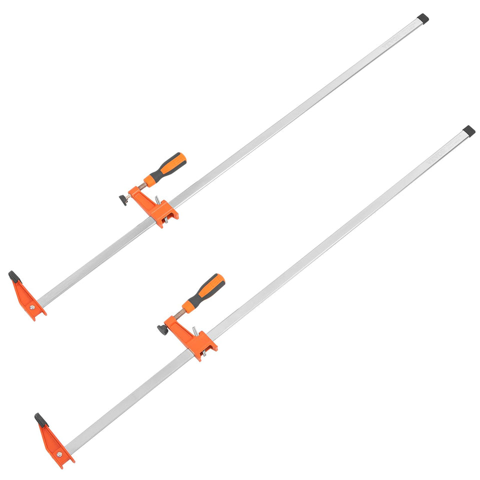 VEVOR bar clamps with a 36-inch opening for precise woodworking joints.