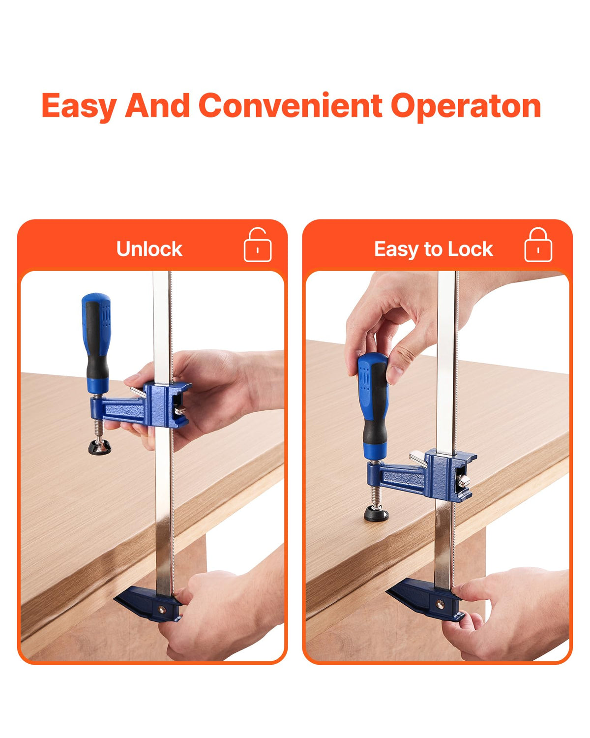 VEVOR clamp supports up to 600 lbs for heavy tasks