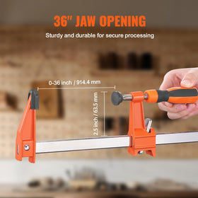 VEVOR clamps handle up to 600 lbs for sturdy holds on large pieces.