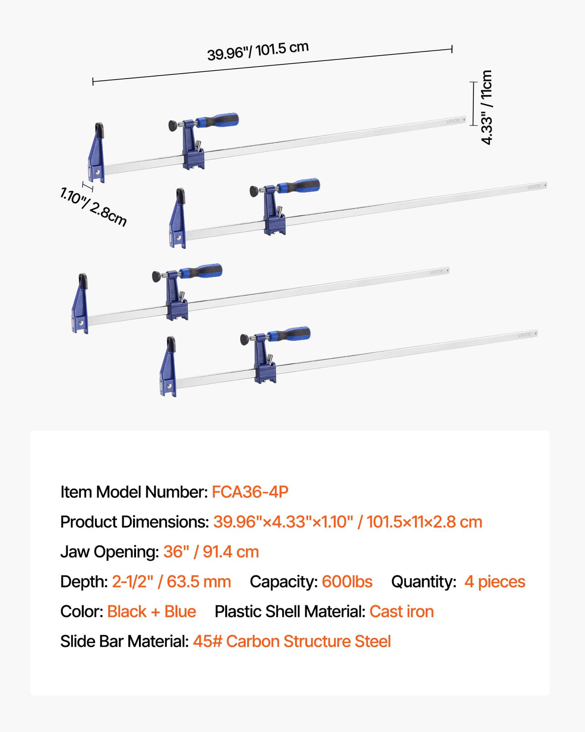 VEVOR easy-to-use manual helps quick setup and use