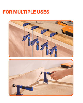 VEVOR extended rod design accommodates different thicknesses