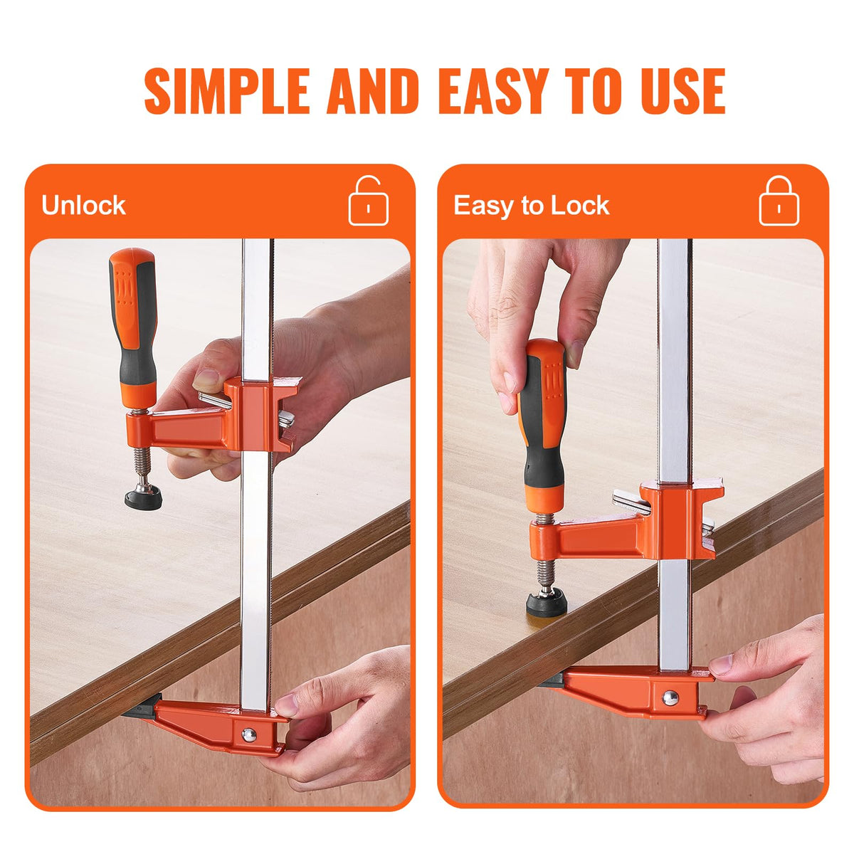 VEVOR extended rod design handles varying thicknesses for flexibility.