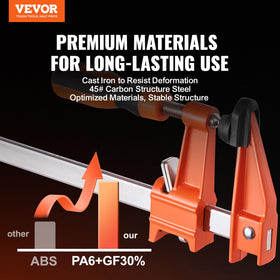 VEVOR quick-change F clamps streamline setup for faster projects.