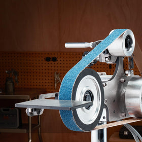 VEVOR Belt Grinder Sander detachable workbench for flexible positioning.