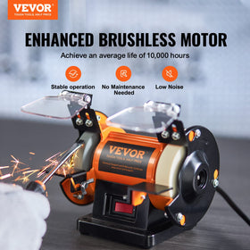 VEVOR bench buffer polisher wool wheel for delicate jewelry smoothing.