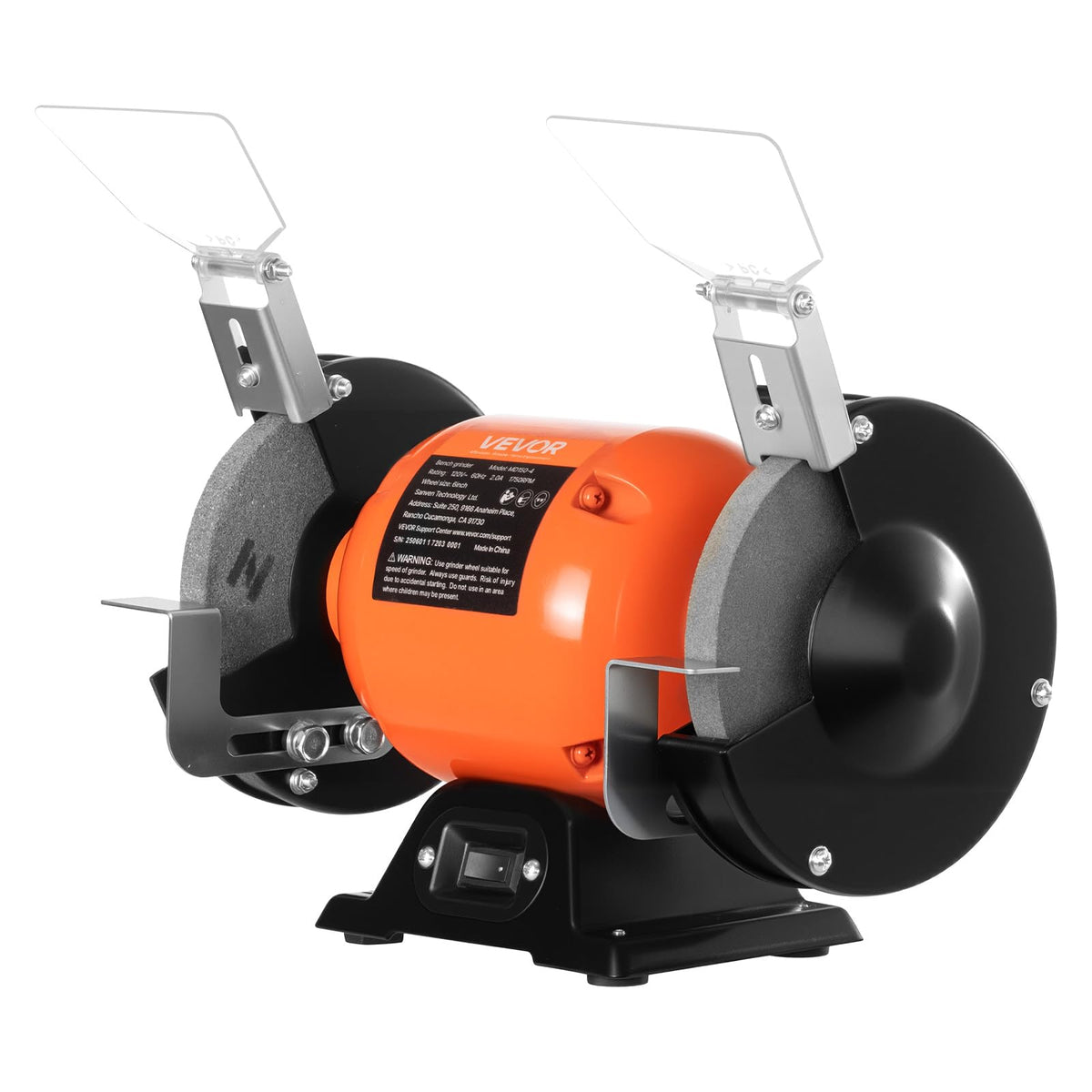 VEVOR bench grinder eye shield offers clear, adjustable eye protection