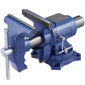 VEVOR bench vise versatile for pipe repairs and metalworking.