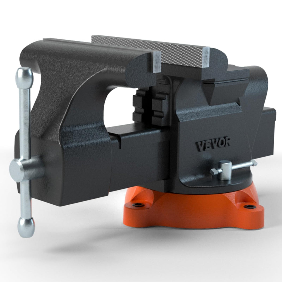 VEVOR bench vise with 6-inch jaw width for secure drilling