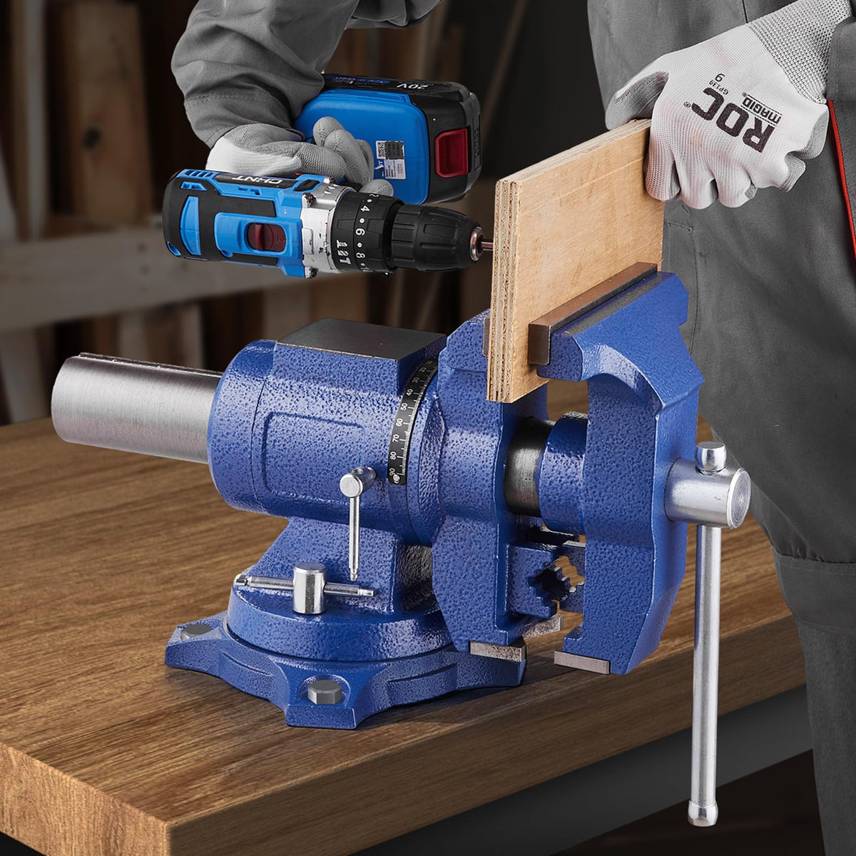 VEVOR durable ductile iron construction for long-term use.