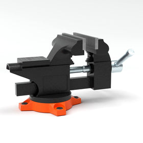Pipe clamping range from 0.6 to 1.8 inches on the VEVOR vise.