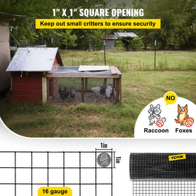 VEVOR 1-inch mesh close-up highlighting small animal protection for gardens.