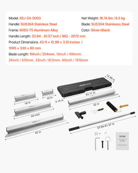VEVOR blade change with one-click quick swap