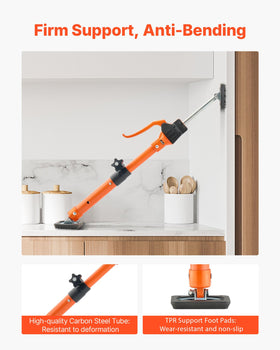 VEVOR anti-slip top plate improves stability on uneven floors.