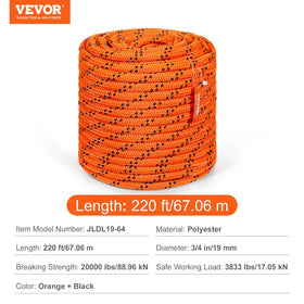 VEVOR orange-black color enhances visibility during outdoor activities.