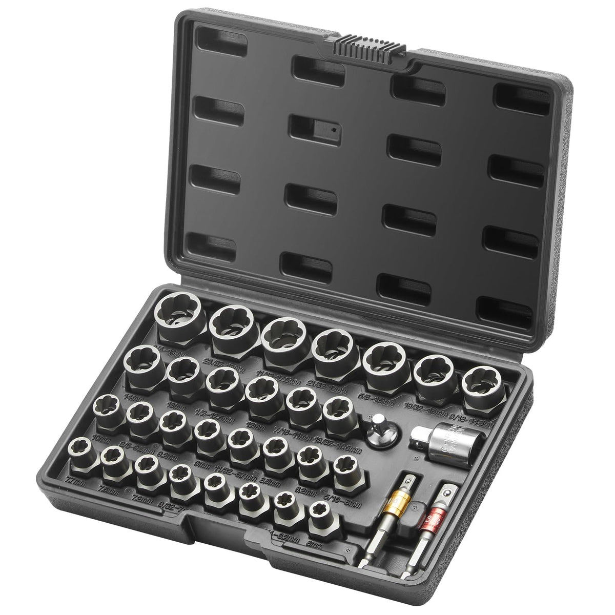 Compatible with 3/8-inch and 1/4-inch tools for versatile use